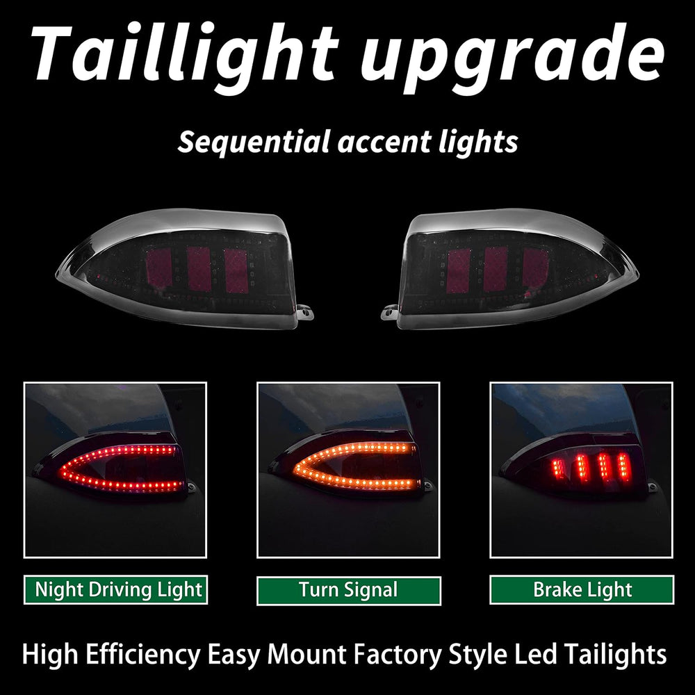 NOKINS Golf Cart Deluxe Plus LED Light Kit Fits Club Car Precedent 2004-UP