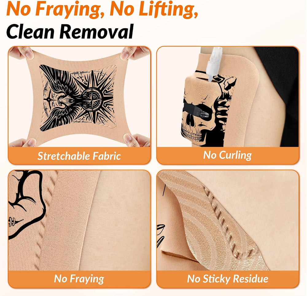 20 Pack/10 Designs Tandem Mobi Adhesive Sleeve, Upgraded Pocket Tattoo Lion