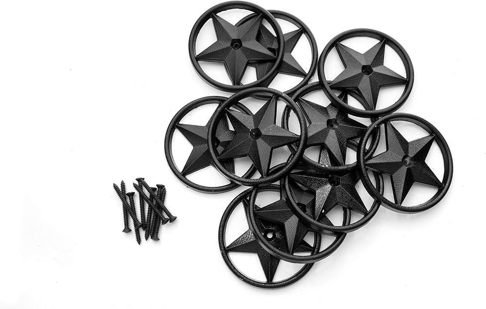 Ozco Building Products 56624 3-3/8-inch Decorative Metal Star (10 per Pack) B...