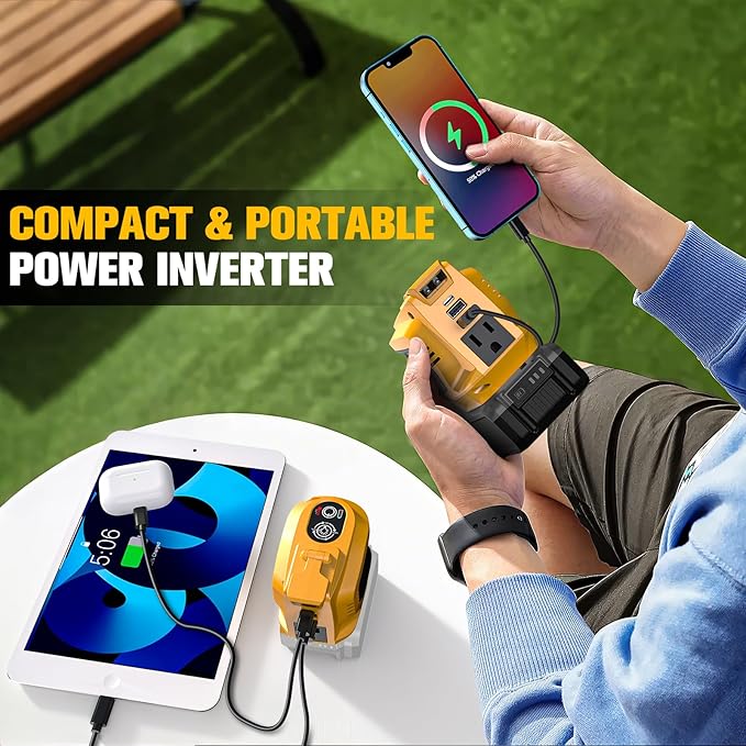 200W Portable Power Inverter Compatible (2-Pack)