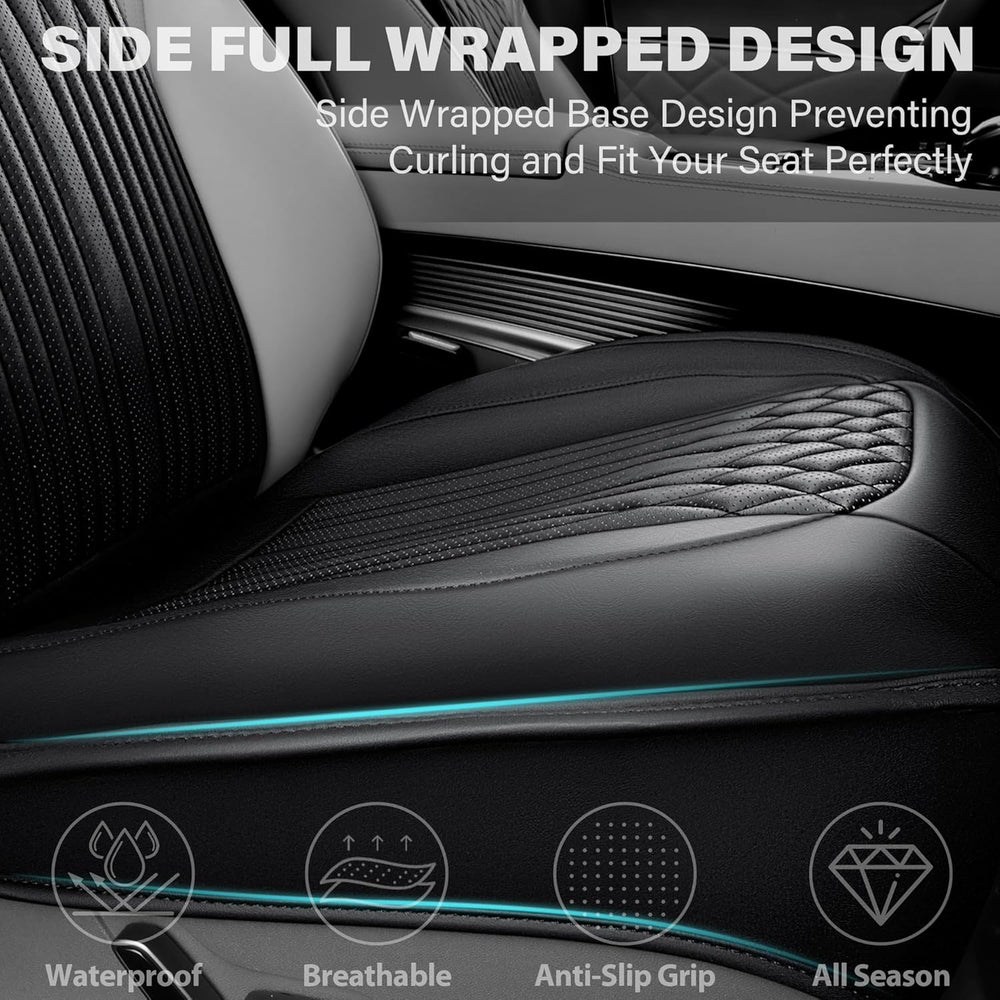 CAR PASS Car Seat Protector, Sideless Seat Covers for Cars, All Season Waterp...
