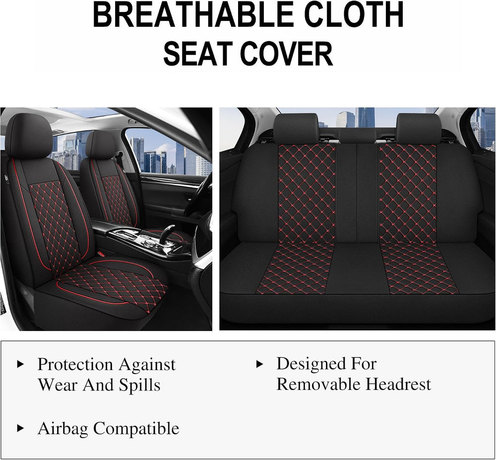 YGL Breathble Car Seat Covers Full Set, Washable Seat Covers for Cars, Premiu...