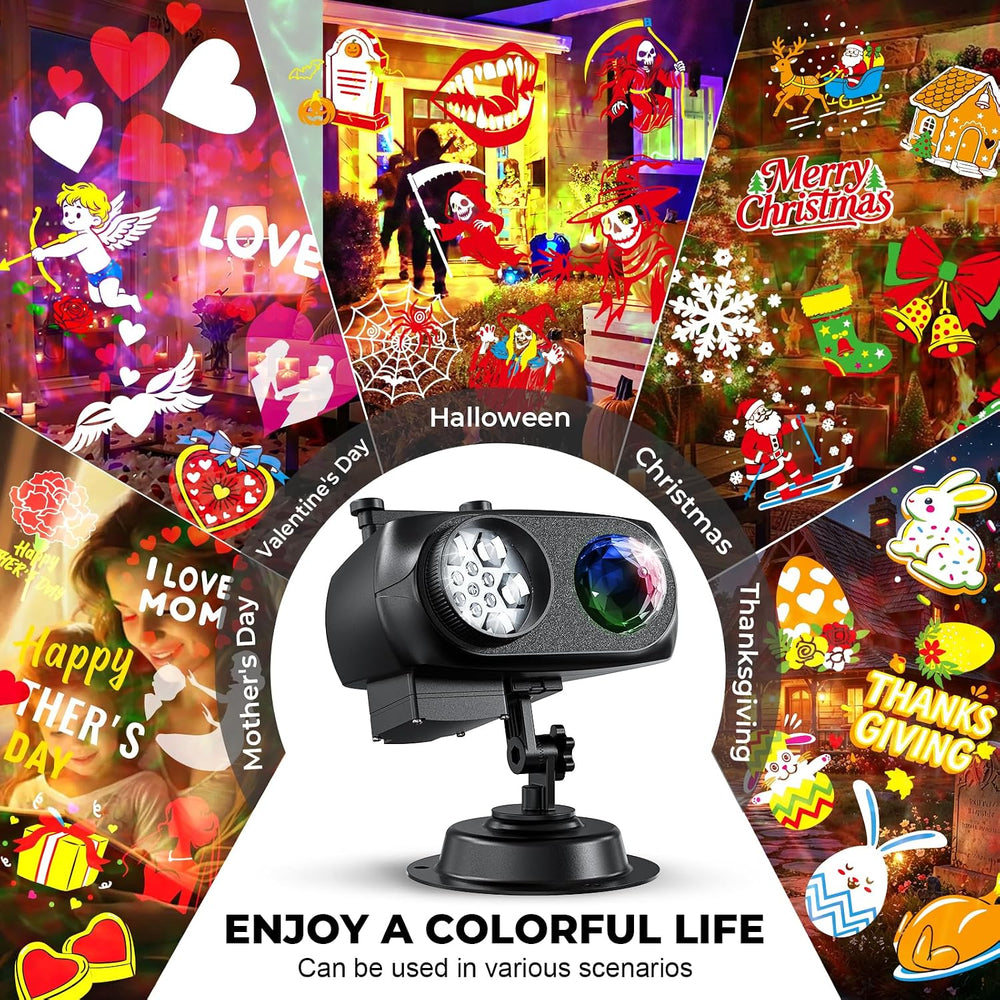 2026 Halloween Projector Lights,15W HD Holiday Light for Christmas Gift