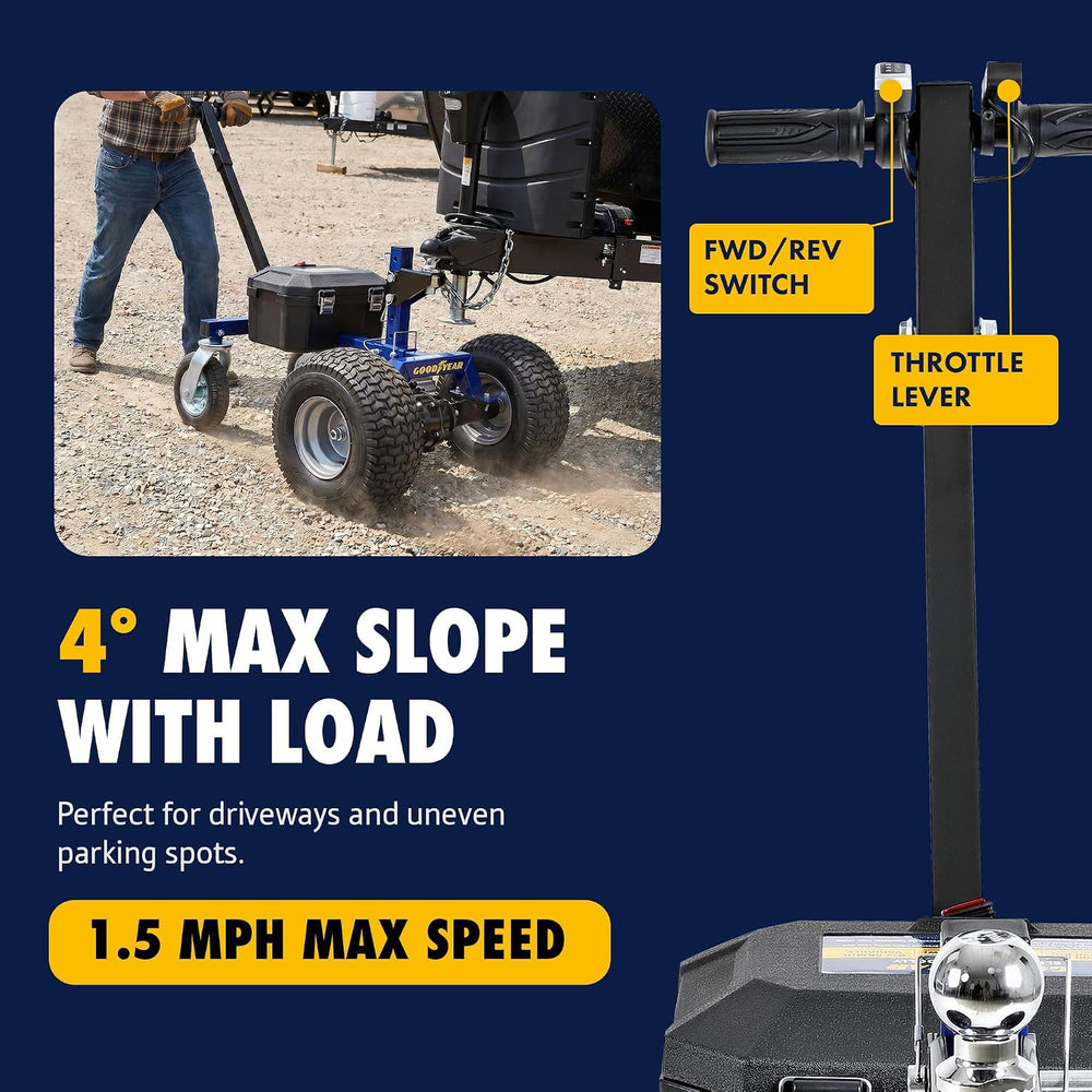 Goodyear 3600LBS Electric Trailer Dolly 2'' Ball Hitch Max Tongue Wt....