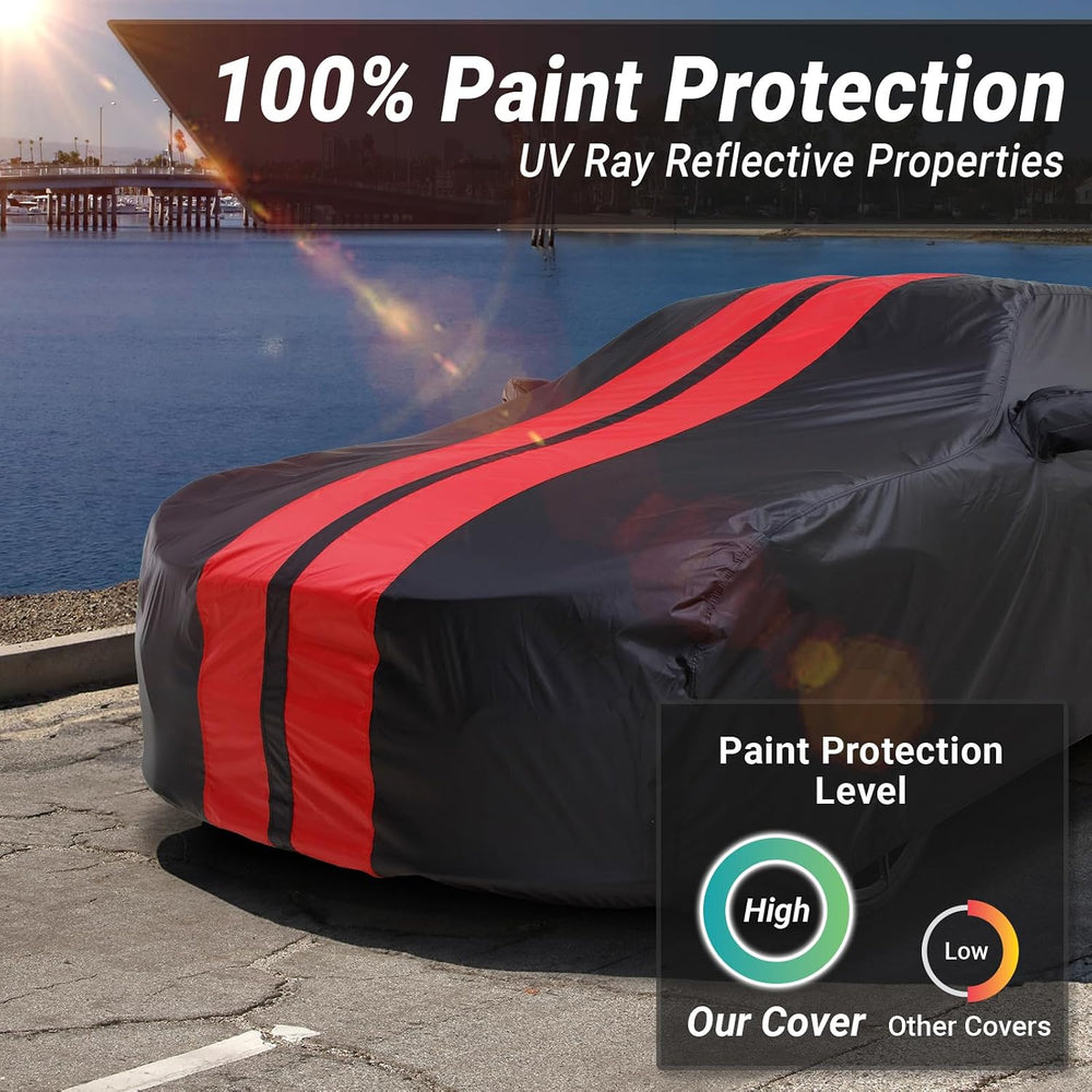 iCarCover Car Cover Waterproof All Weather for 1982-1991 Pontiac 6000