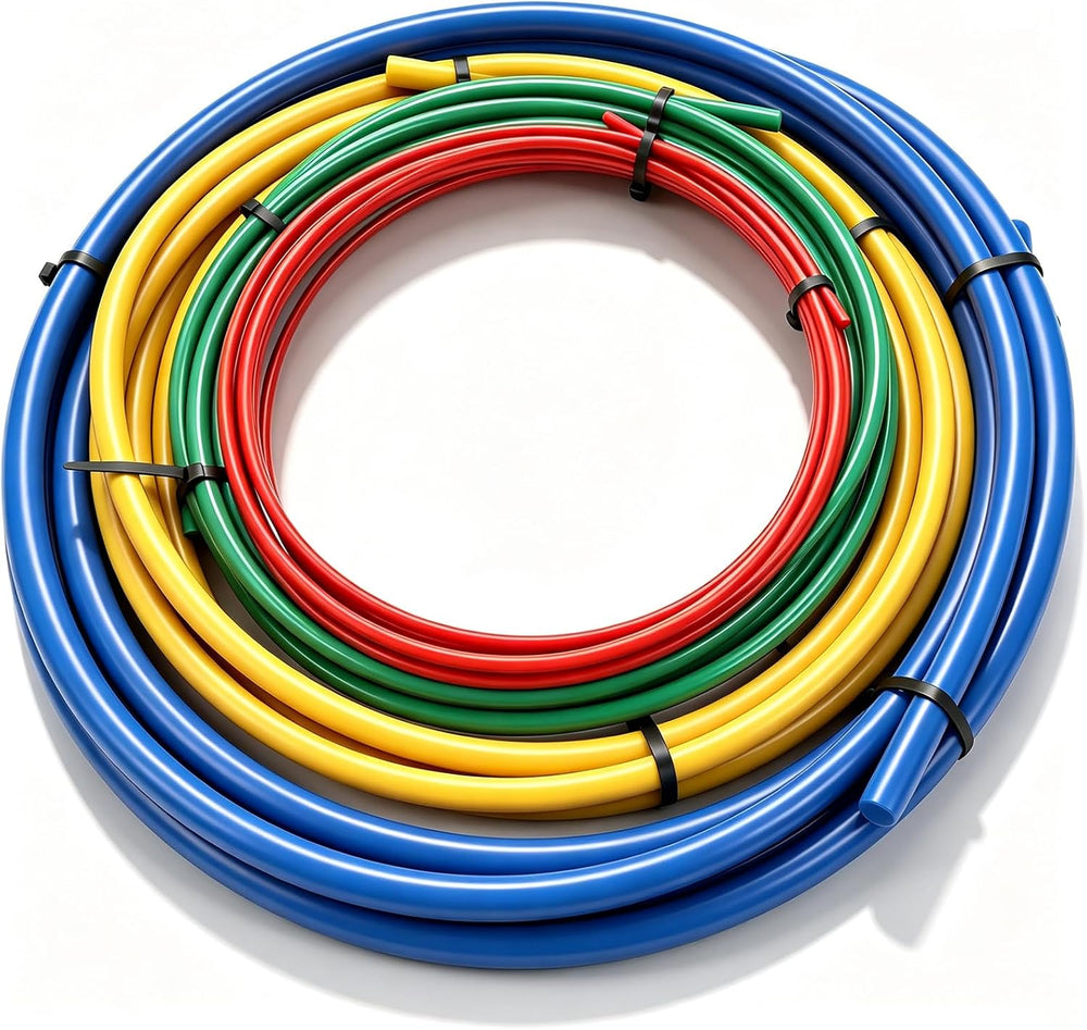 smseace 4Pack Conditioning Copper Tubing Pipe Extension 4M/13Feet 1/4" 3...