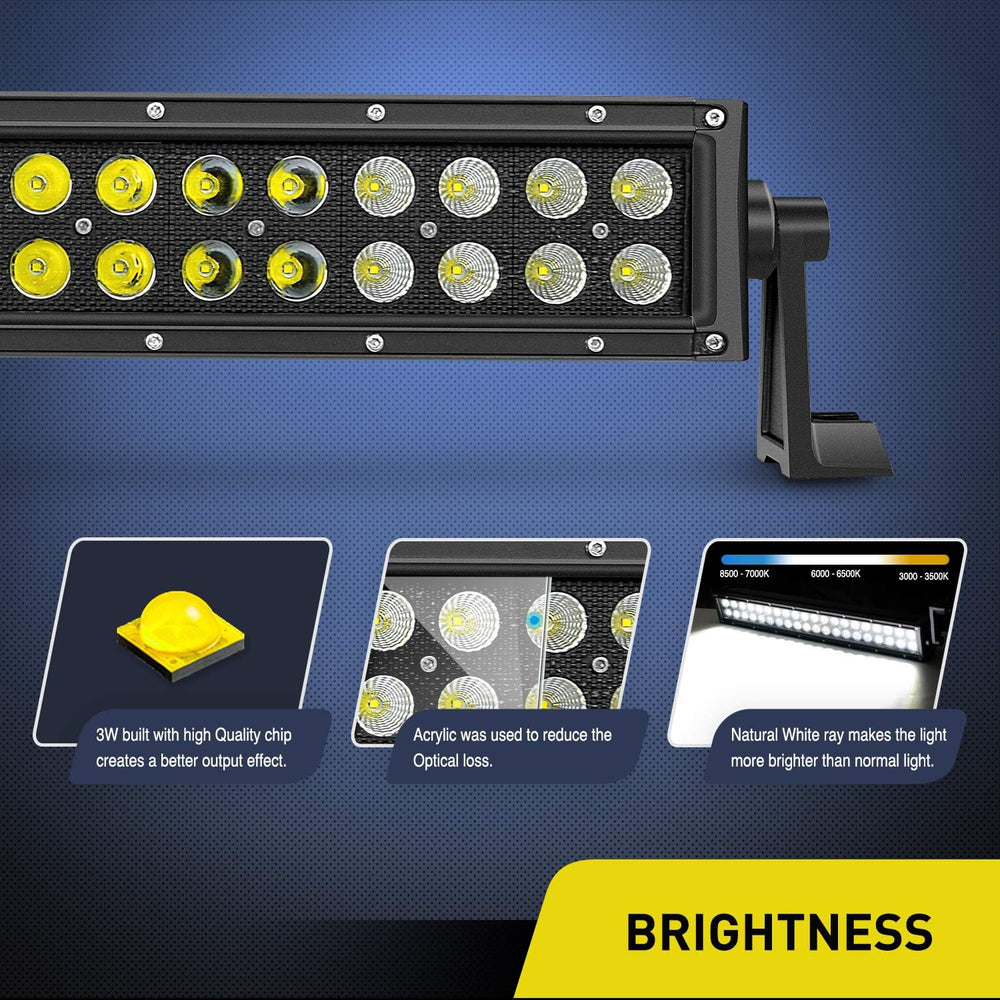 Nilight LED Light Bar 22 Inch 120w Flood Spot Combo Driving Lights 12V 5Pin R...