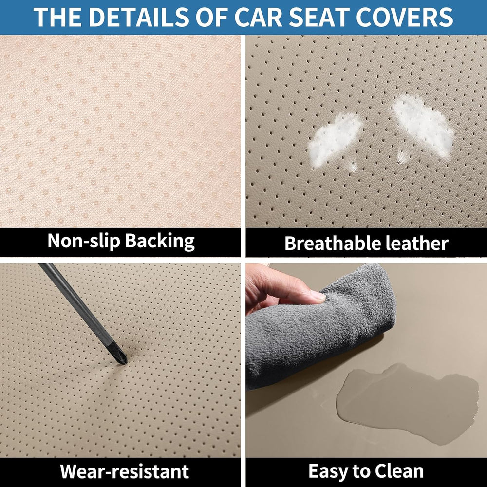 Leather Front Car Seat Covers Automotive Seat Protectors