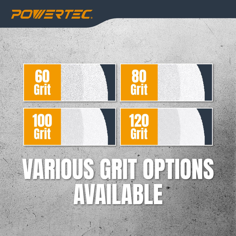 POWERTEC Bench Grinder Wheel 2PK, 8 Inch Grinding Wheel 100 Grit, White Alumi...