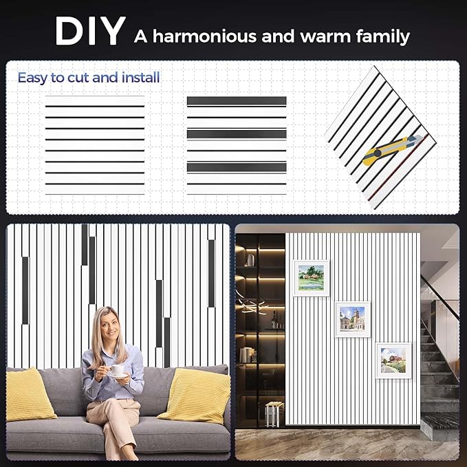 8 Pack 2-Layer Large Soundproof Wall Panels, 15.7 x 15.7 x 0.43 in Sound Proof