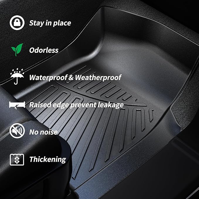Floor Liners for 2025 Acura ADX TPE All Weather Protection 1st & 2nd Row Car