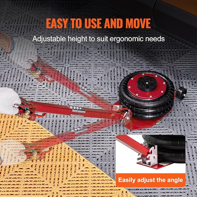 VEVOR Air Jack, 3 Ton/6600 lbs Triple Bag Air Jack, Air Bag Jack Lift Range