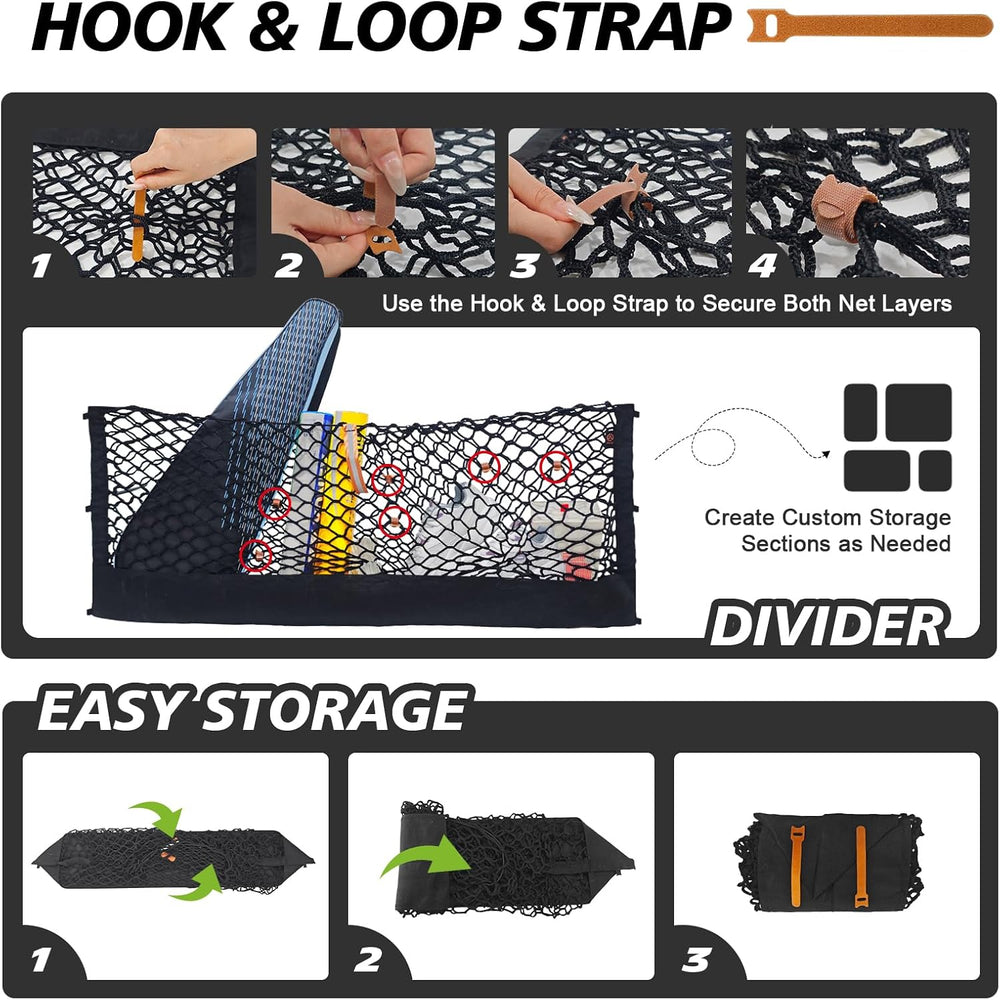Muslogy Cargo Net for 2013-2026 Chevy Silverado GMC Sierra 1500/2500/3500HD