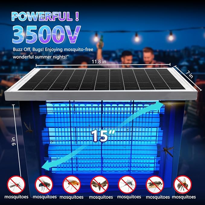 Powerful Solar Bug Zapper Outdoor