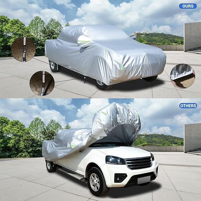 Tecoom Truck Cover Waterproof All Weather, Breathable Light Shell Outdoor