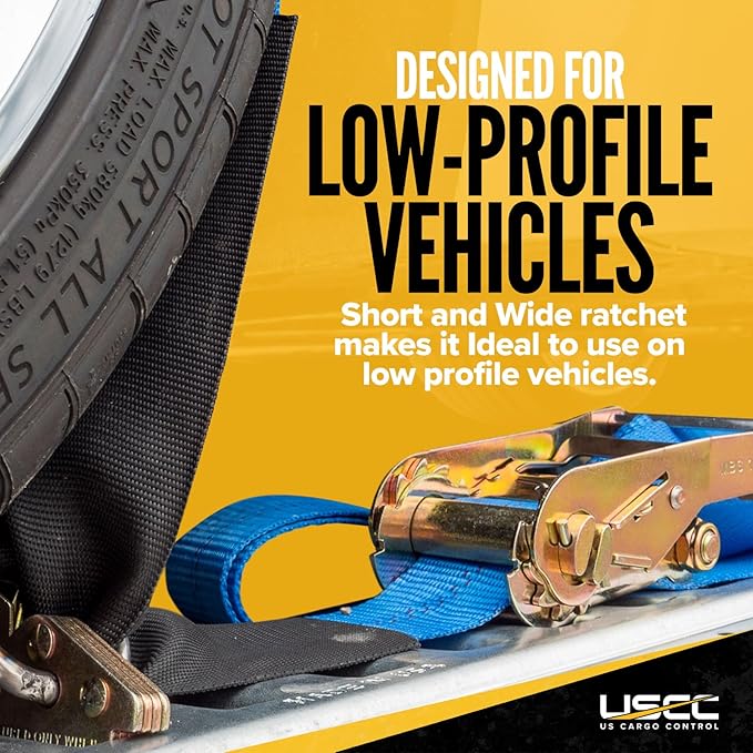 US Cargo Control E Track Wheel Straps (4-Pack)