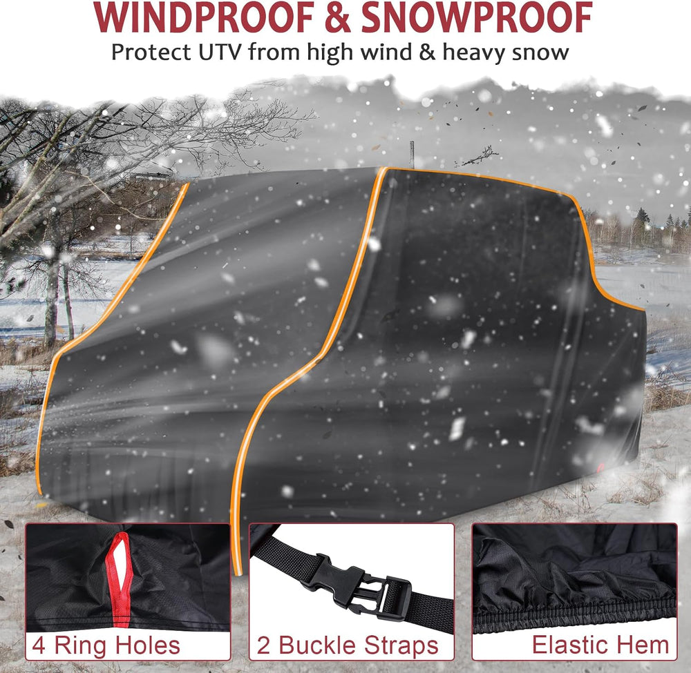StarknightMT Heavy Duty UTV Cover 4 Seater,Waterproof 420D Oxford Cover for A...