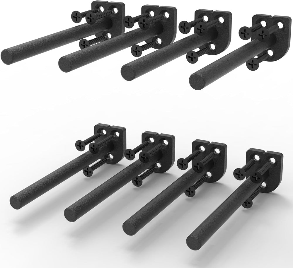10 in Hidden Floating Shelf Brackets 8 Pack, 1/4" Thick Heavy Duty