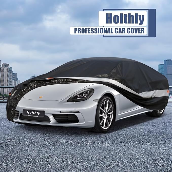 10 Layers Car Cover Custom Fit for Porsche 718, Waterproof All Weather for