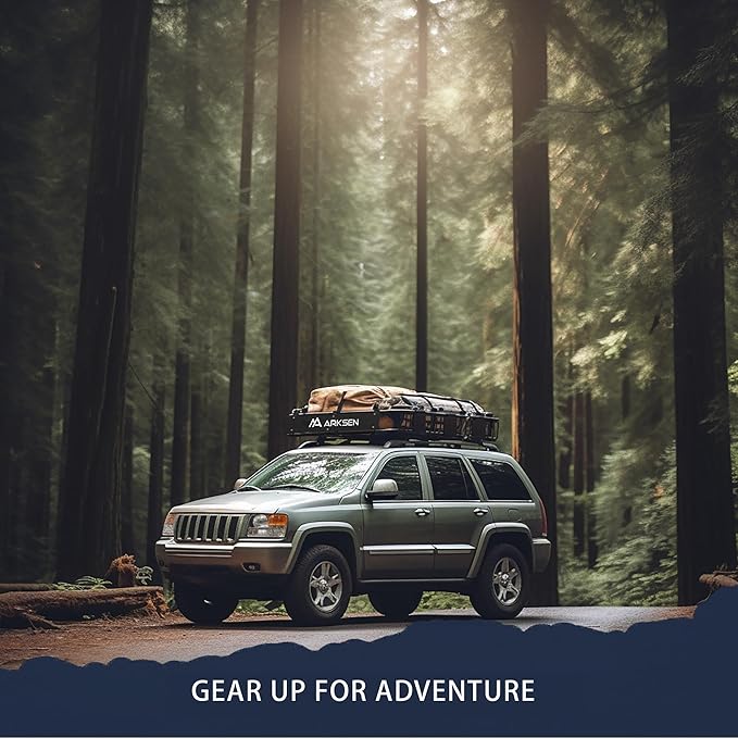 ARKSEN 84 x 50 x 6 Inch Universal Extra Wide 150LB Heavy Duty Roof Rack Cargo