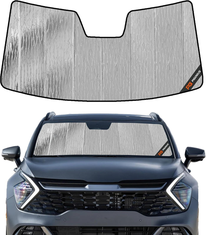 Windshield Sun Shade for Kia EV9 2024-2025, Front Window Sunshade Shield