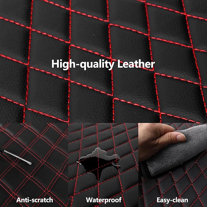 Car Seat Cover, Breathable and Waterproof Leather Seat Covers, Luxury PU (2 P...