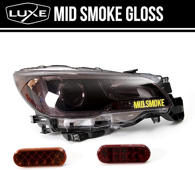 Luxe LightWrap Mid Smoke Gloss Universal Headlight Tail Light Tint Kit