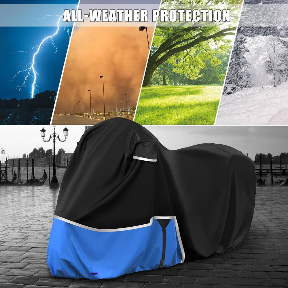 Waterproof Motorcycle Cover Replace for Indian Roadmaster/Pursuit, 420D Oxfor...