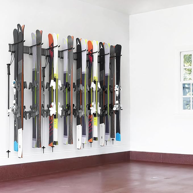 Ultrawall Ski Rack, Wall Mounted Ski Storage