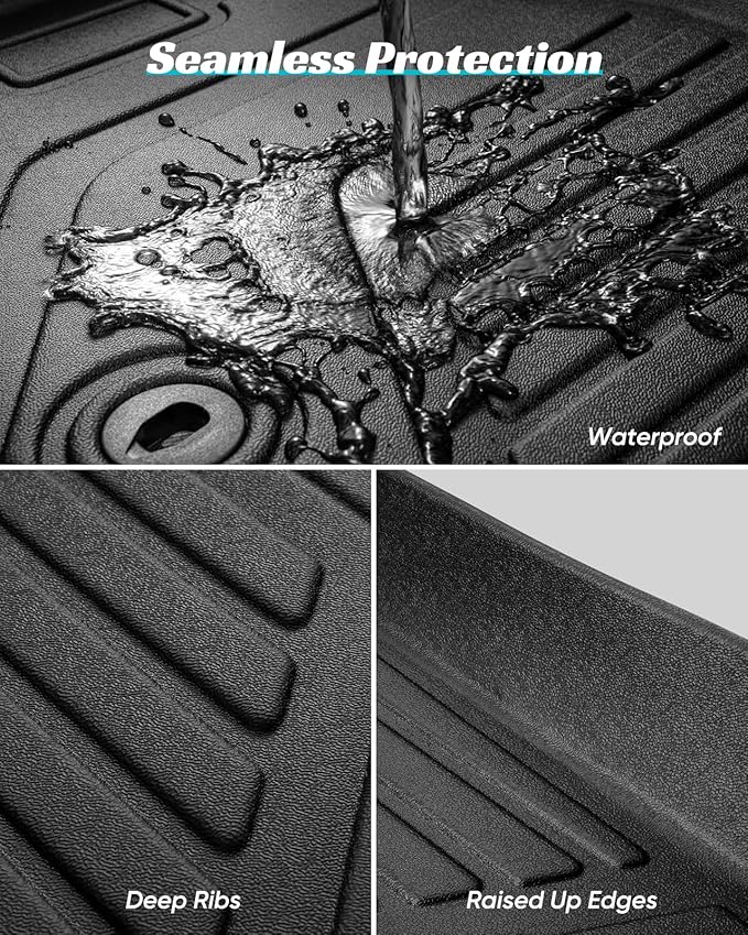 Floor Mats Full Set for Nissan Rogue 2021-2025 Accessories, All Weather Floor