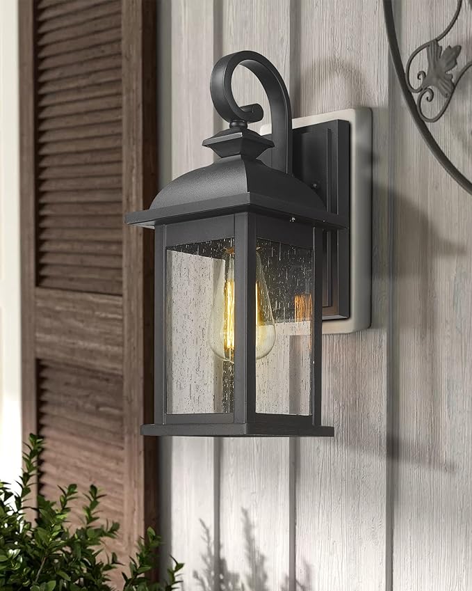 FEMILA Exterior Wall Sconce, 2 Packs Outdoor Waterproof Wall Lights Fixture