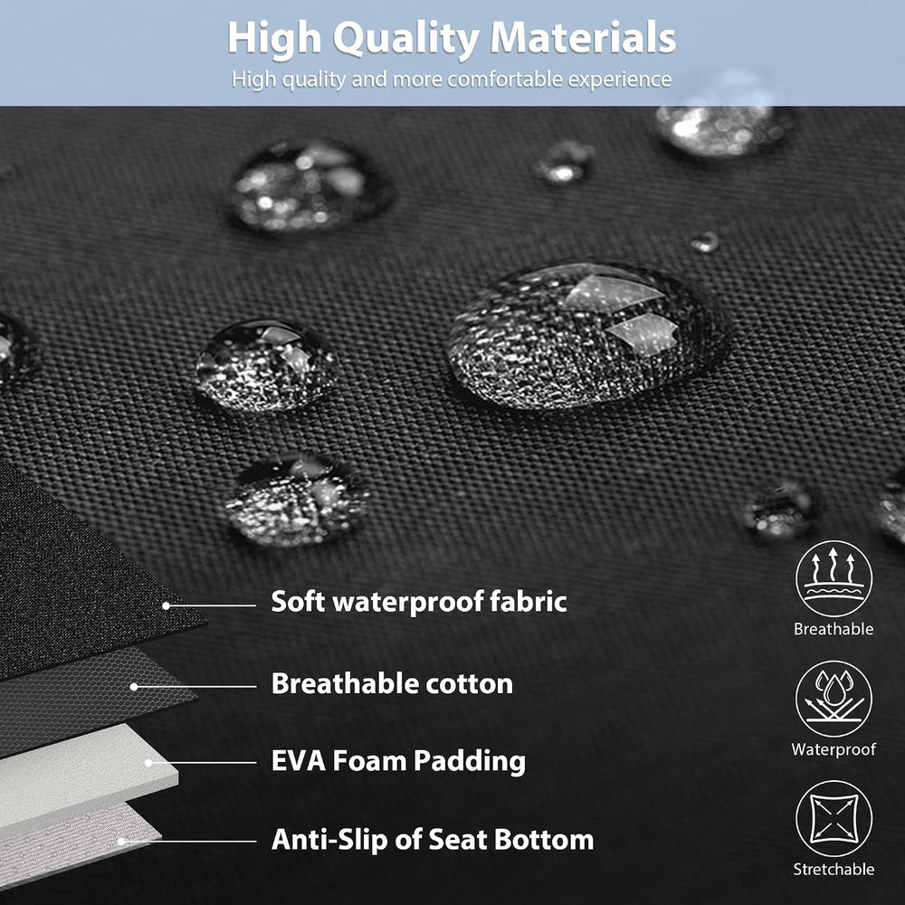 CAR PASS Waterproof Car Seat Covers Front Seats Only with 5mm Composite EVA, ...
