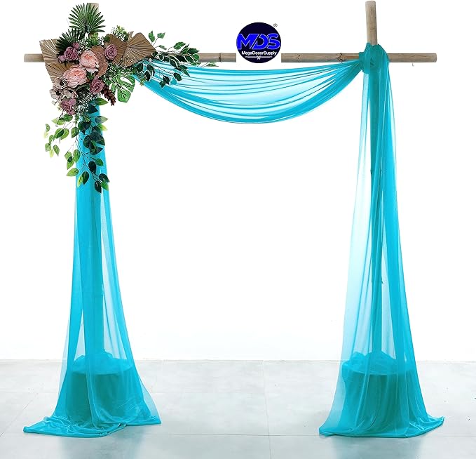 MDS Halloween Chiffon Draping Fabric - 2 Panel, 30" Wide x 30ft Long - S...