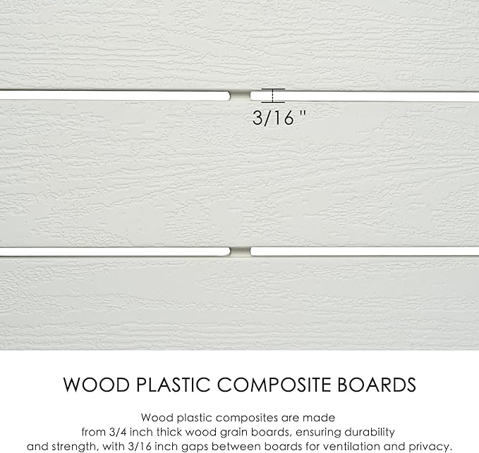 Kozyard 50" W x 48" H Outdoor Privacy Screens Aluminum Post, Air Co...