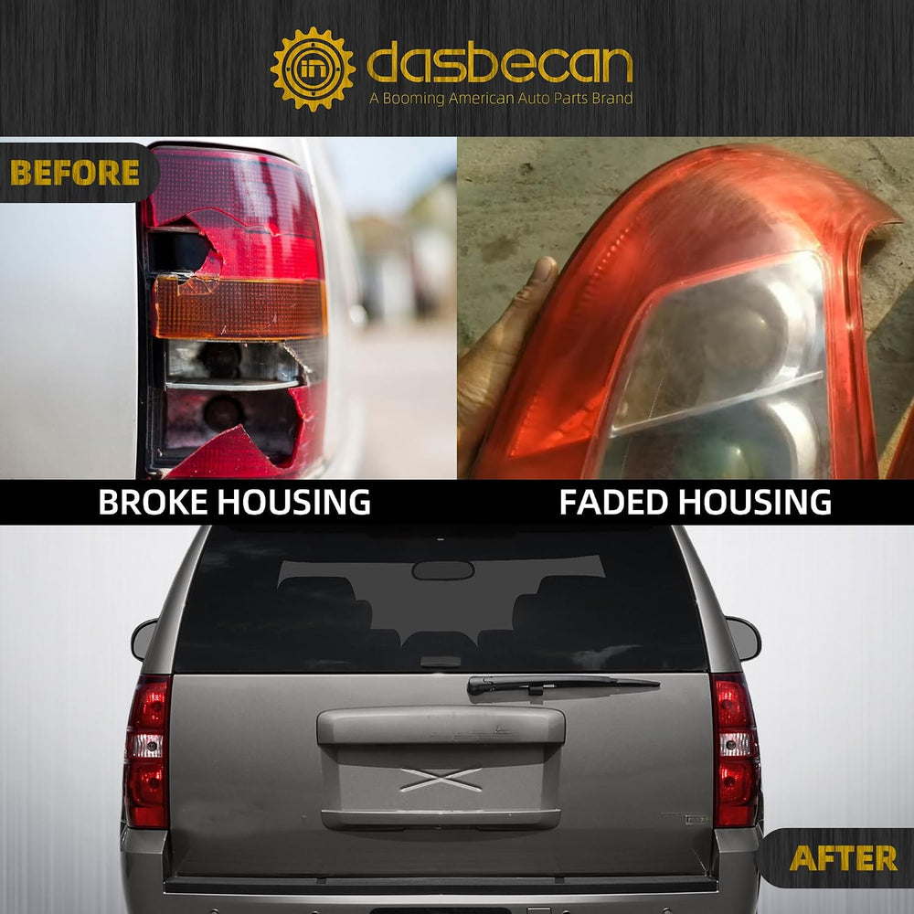 Dasbecan Rear Tail Light Assembly Compatible With 2007-2014 Tahoe Suburban Ta...