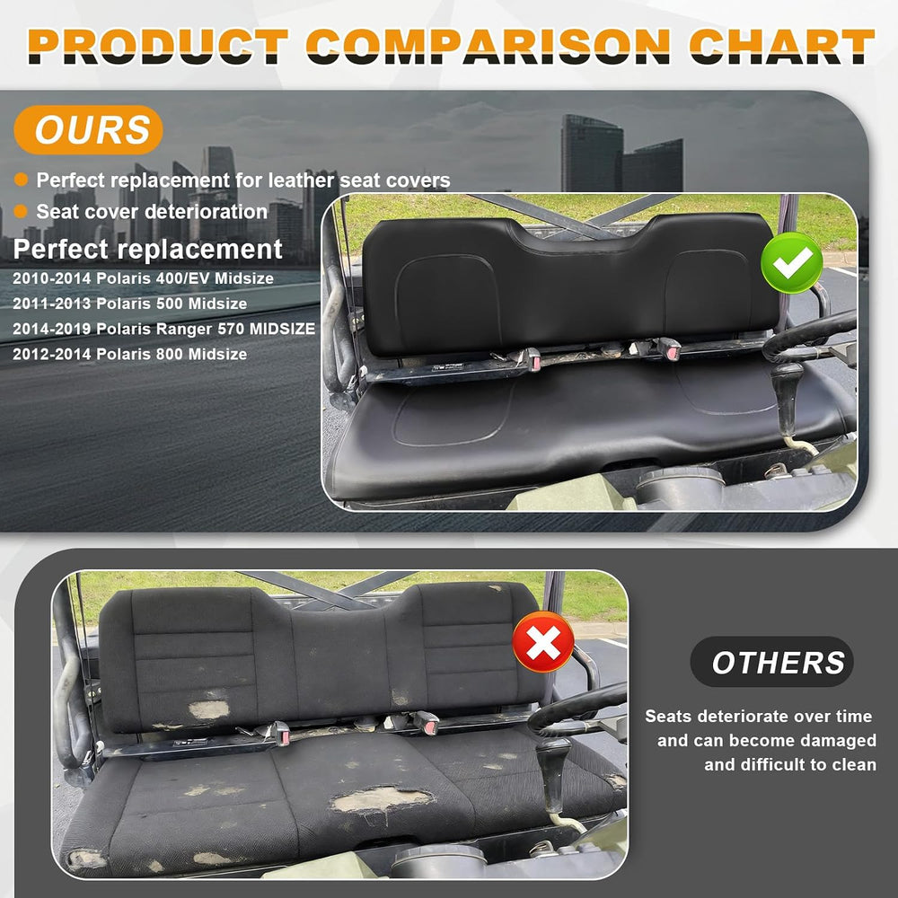 Seat Cover for 2009-2014 Polaris Ranger 800XP XP800 XP700 700 | 800 XP, Thick...