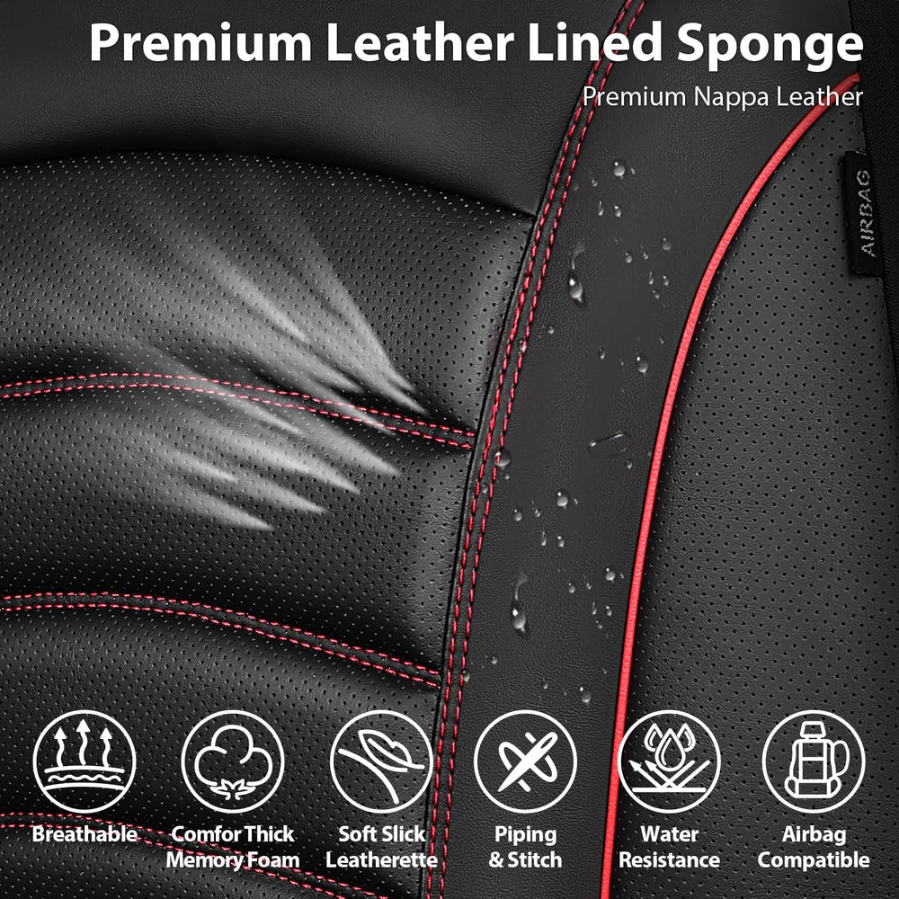 CAR PASS 3D Foam PU Leather Car Seat Covers, Universal Seat Covers Full Sets ...