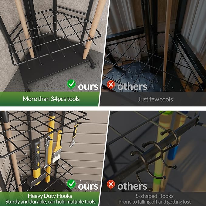 Garden Tool Organizer for Corner