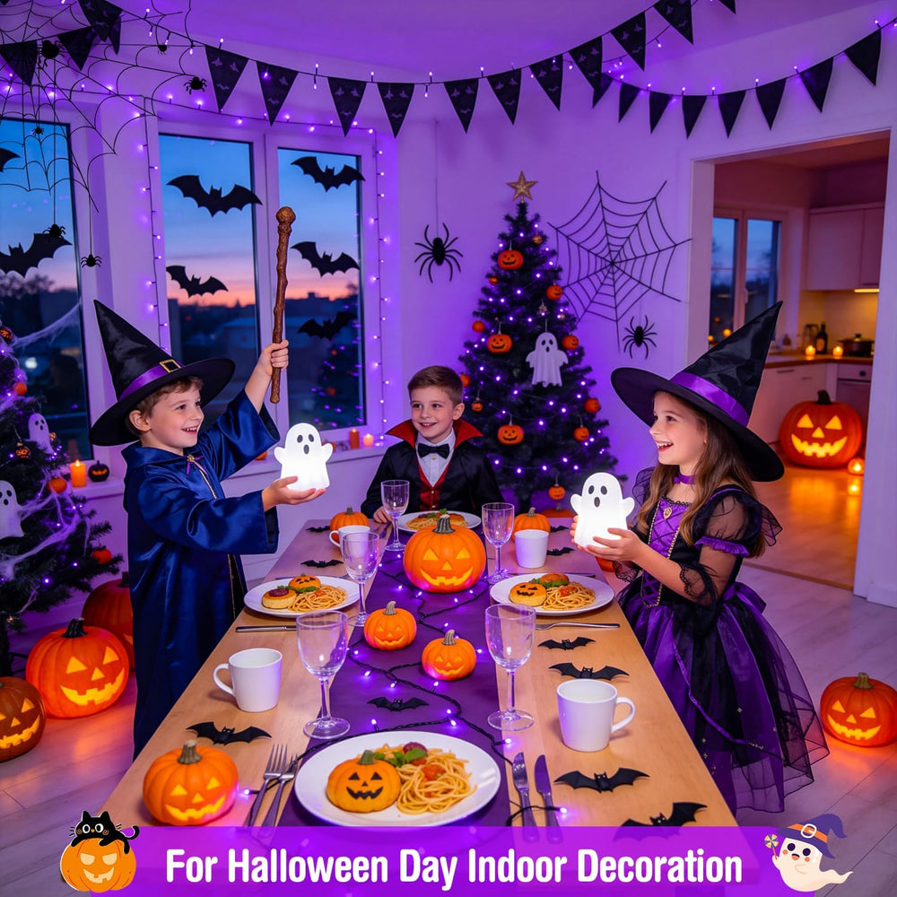 JMEXSUSS 500 LED Purple Halloween Lights, 173ft String Lights Plug in