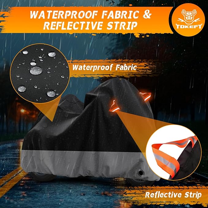Trike Motorcycle Cover, Outdoor Waterproof Vehicle Cover