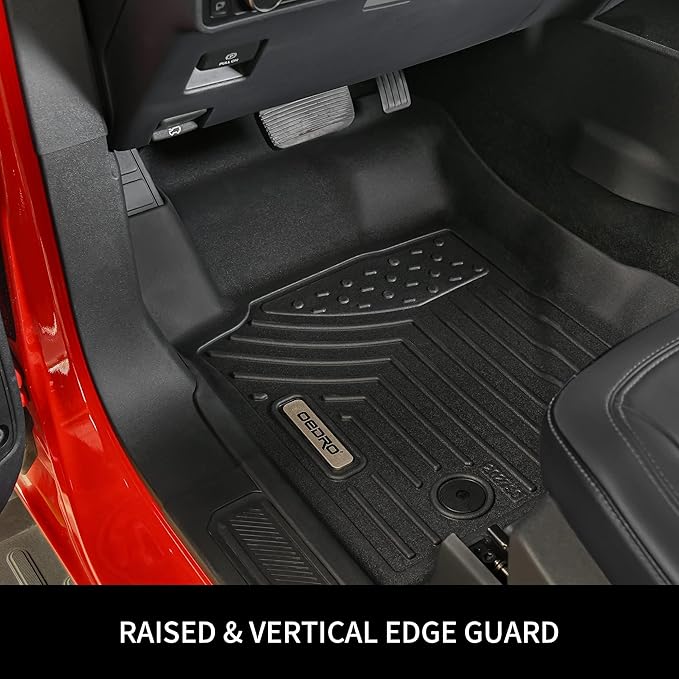 OEDRO Floor Mats Fit for 2007-2012 Nissan Altima Sedan, Custom Fit Black TPE