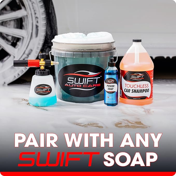 Swift Premium Foam Cannon for Pressure Washer – Heavy Duty Foam Sprayer for Car