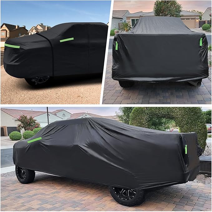 Truck Cover for Chevy Silverado Crew Cab Long Bed 8.3ft Heavy Duty Waterproof