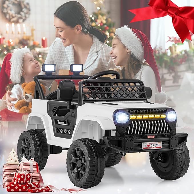 Costzon Kids Ride On Truck, 12V Battery Powered Electric Vehicles w/Remote