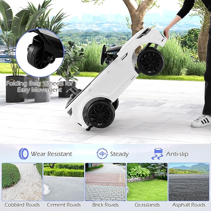 Costzon 12V Kids Ride On Car, Licensed Land Rover Electric Vehicle w/Remote
