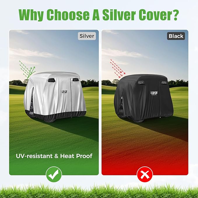 10L0L 4 Passenger Golf Cart Cover