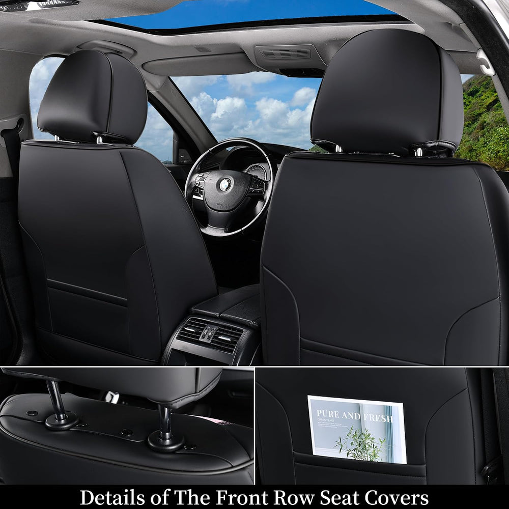 Coverado Car Seat Covers Full Set, 5 Seats Universal Seat Covers for Cars, Br...