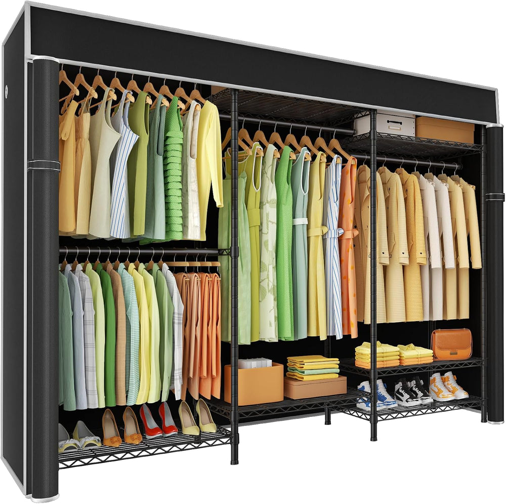 Ulif E13C Heavy Duty Closet Organizer System，Freestanding Clothing Racks for ...
