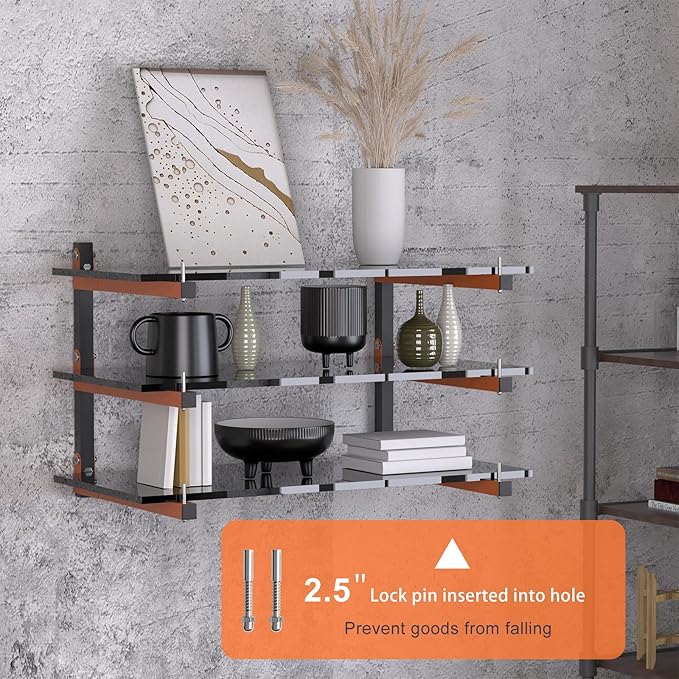 Lumber Rack Wall Mount, Lumber Storage Rack, Heavy Duty Wood Storage Racks (4...