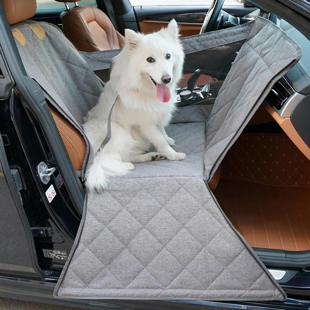 Front Seat Dog Car Seat for Small/Medium Dogs with Door Protection – Full Cov...